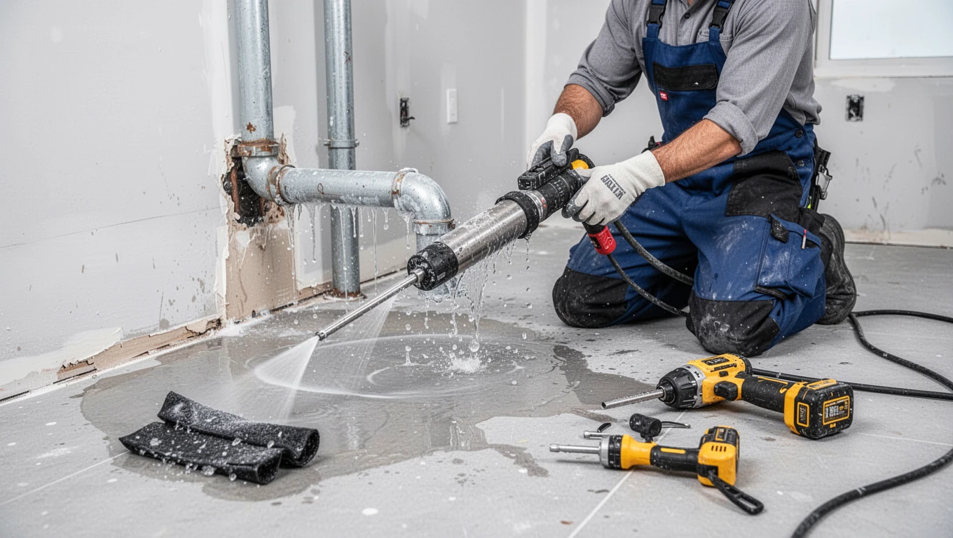 Frozen Pipe Water Cleanup